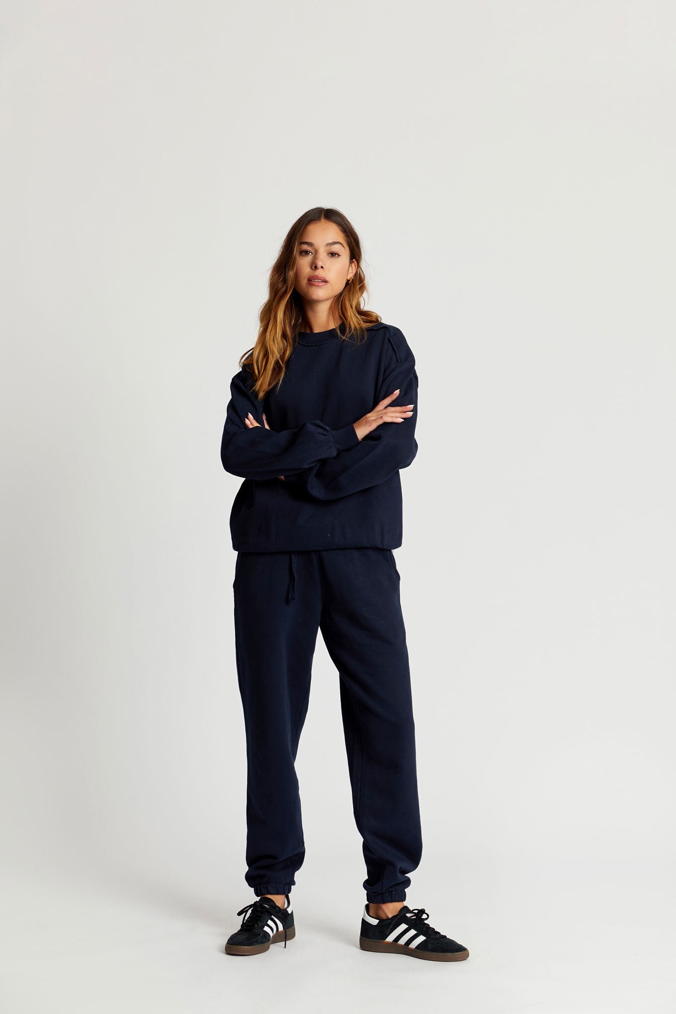 NAYLA - GOTS Organic Cotton Sweat Navy