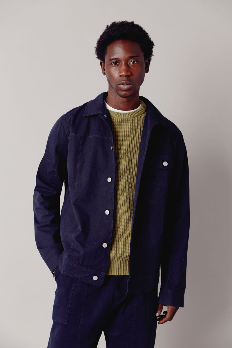 ORINO Organic Cotton Men&#39;s Jacket - Navy