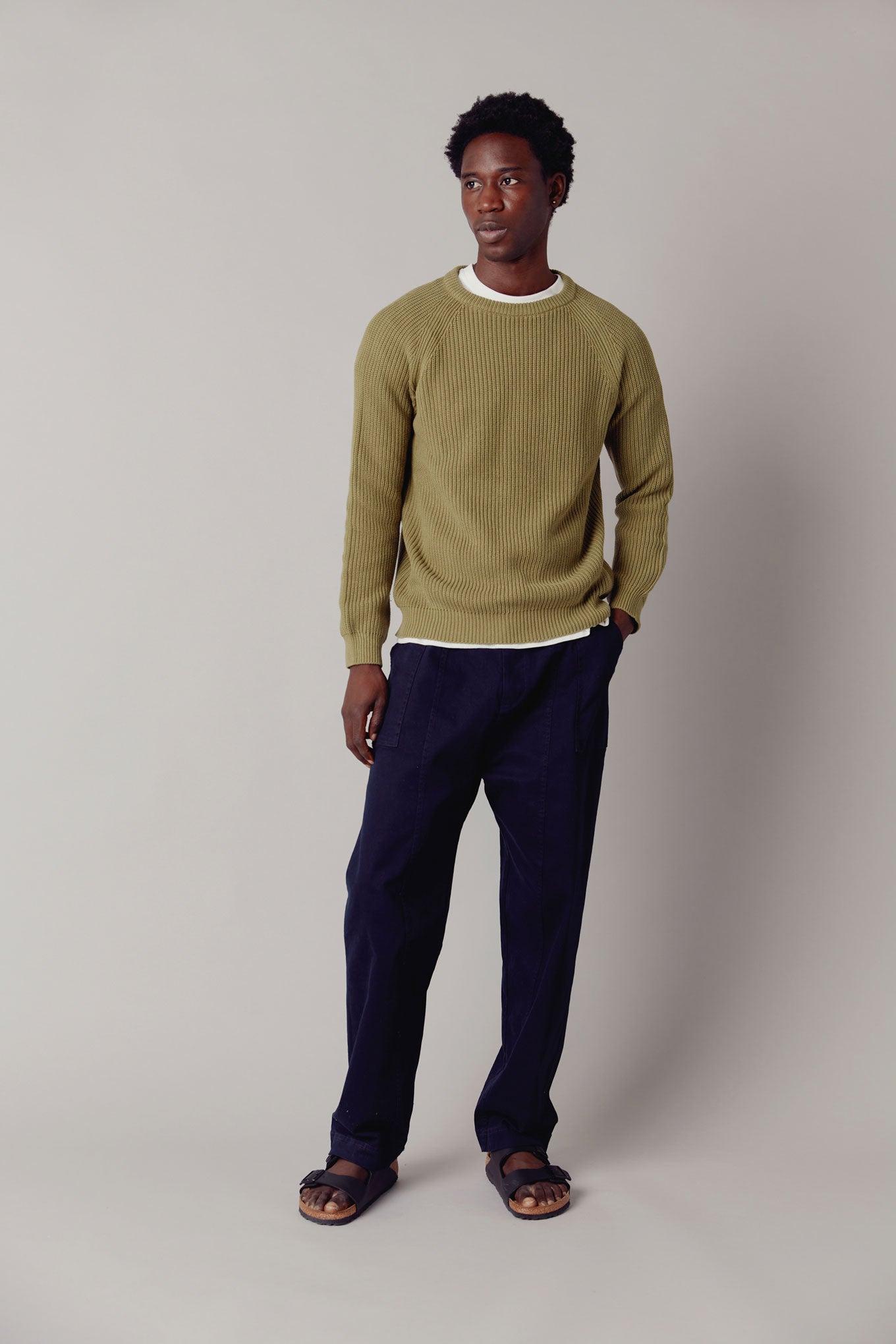 NIZANA Organic Cotton Men's Trouser - Dark Navy