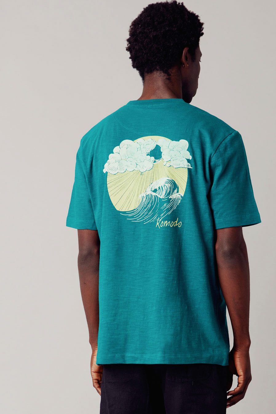 SURF Tee GOTS Organic Cotton - Teal Green