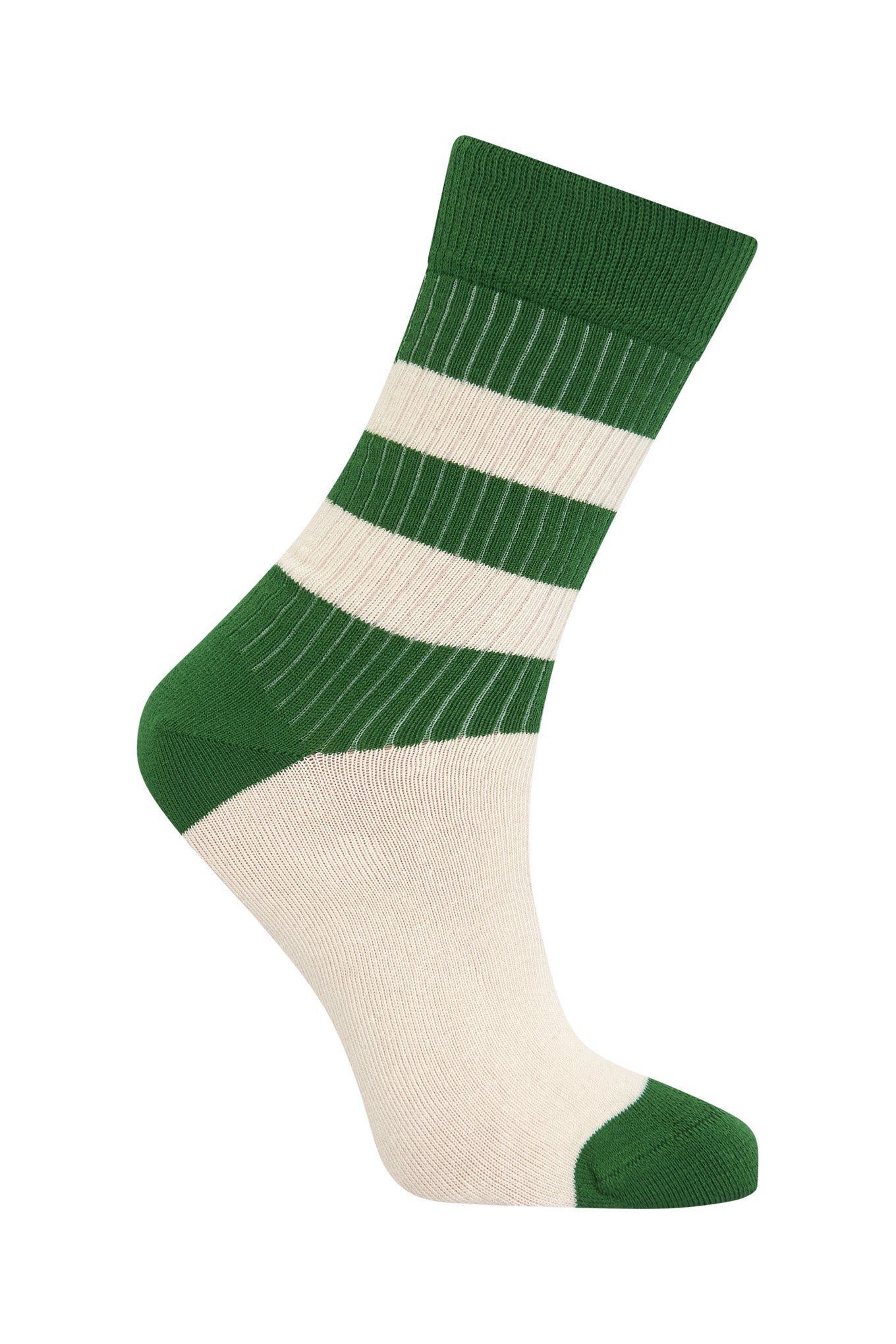 STRIPE - Organic Cotton Socks Green