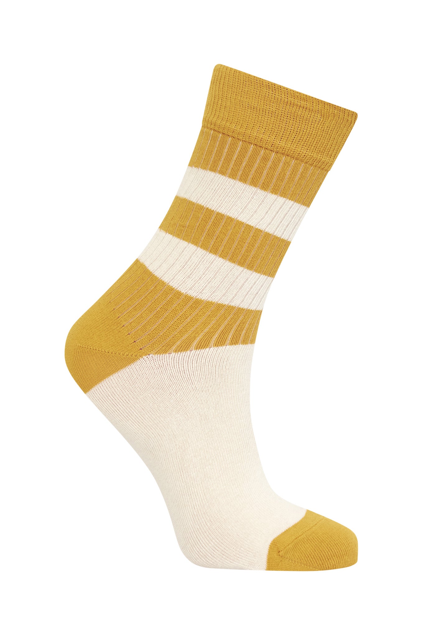 STRIPE - Organic Cotton Socks Gold