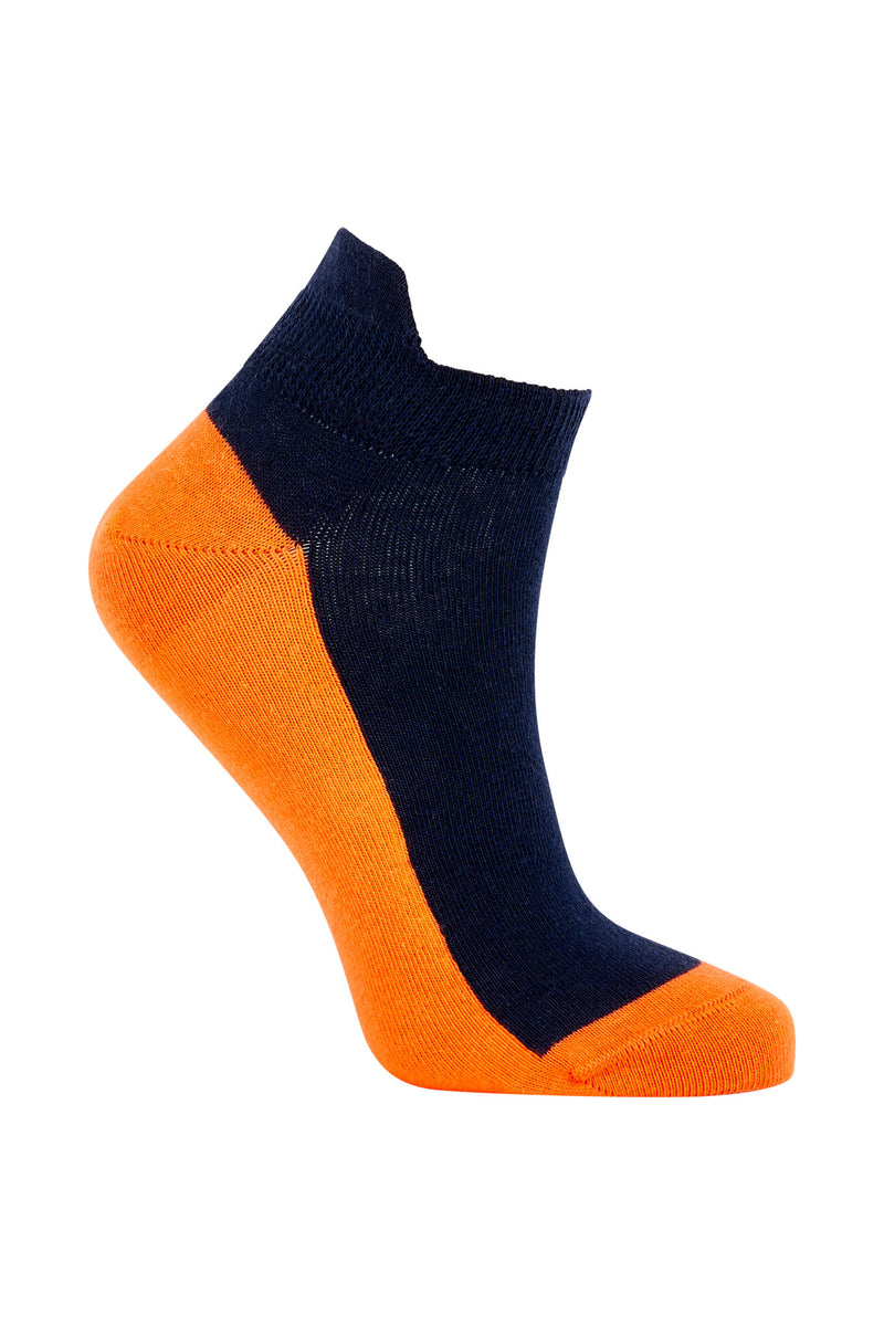 PUNCHY ANKLE Navy - Organic Cotton Socks