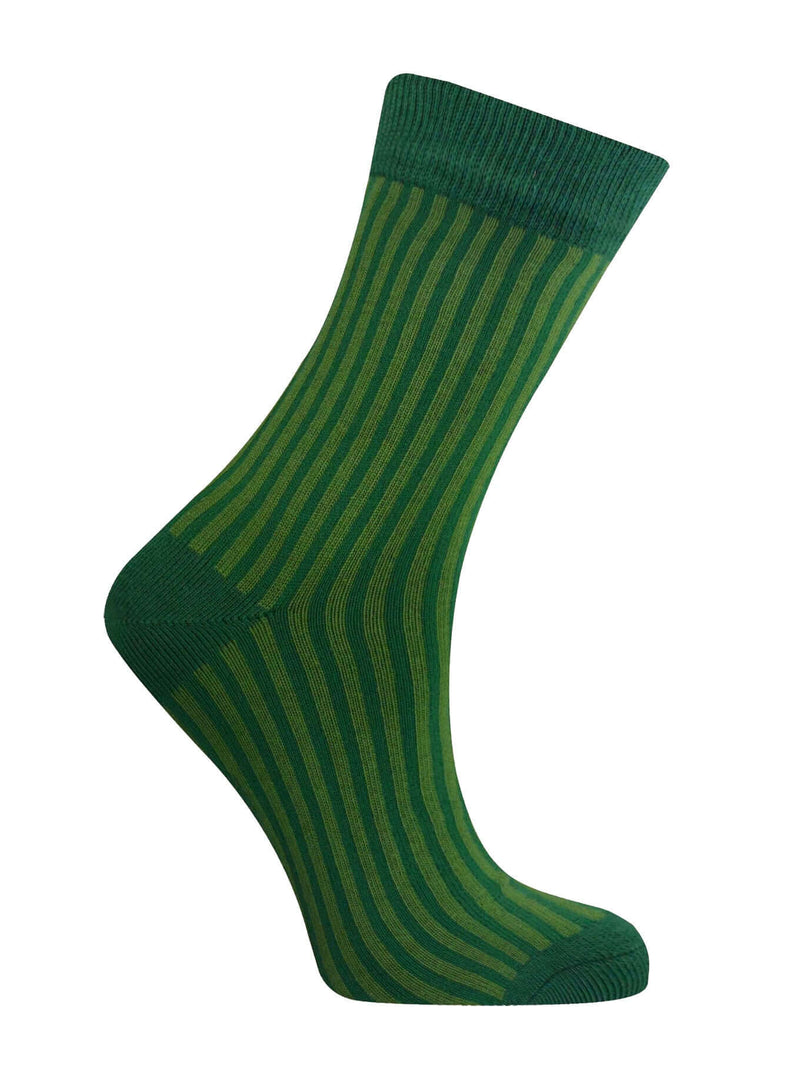 VERTICAL - Organic Cotton Socks Green