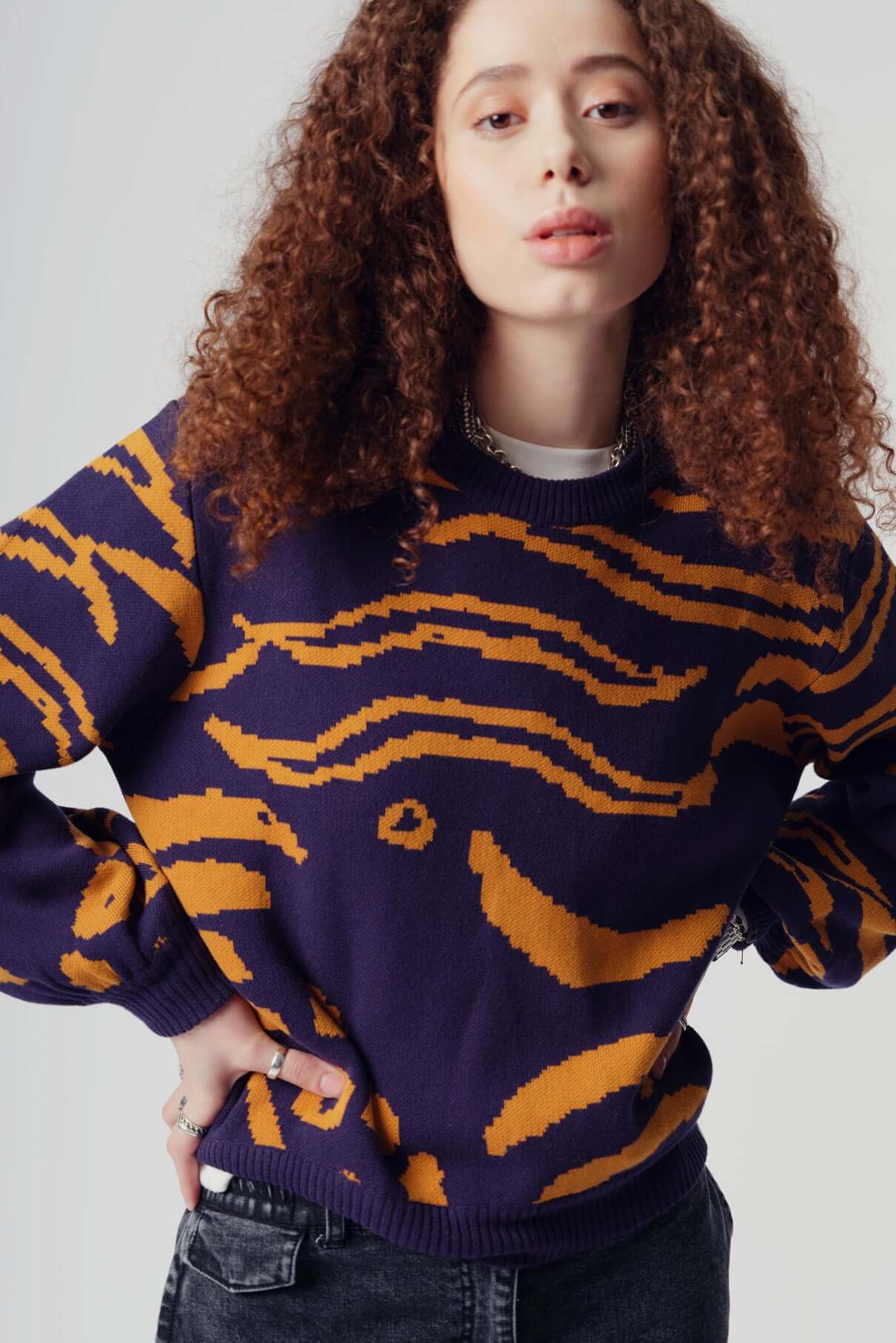 TIGER HOPE - GOTS Organic Cotton Jumper Navy