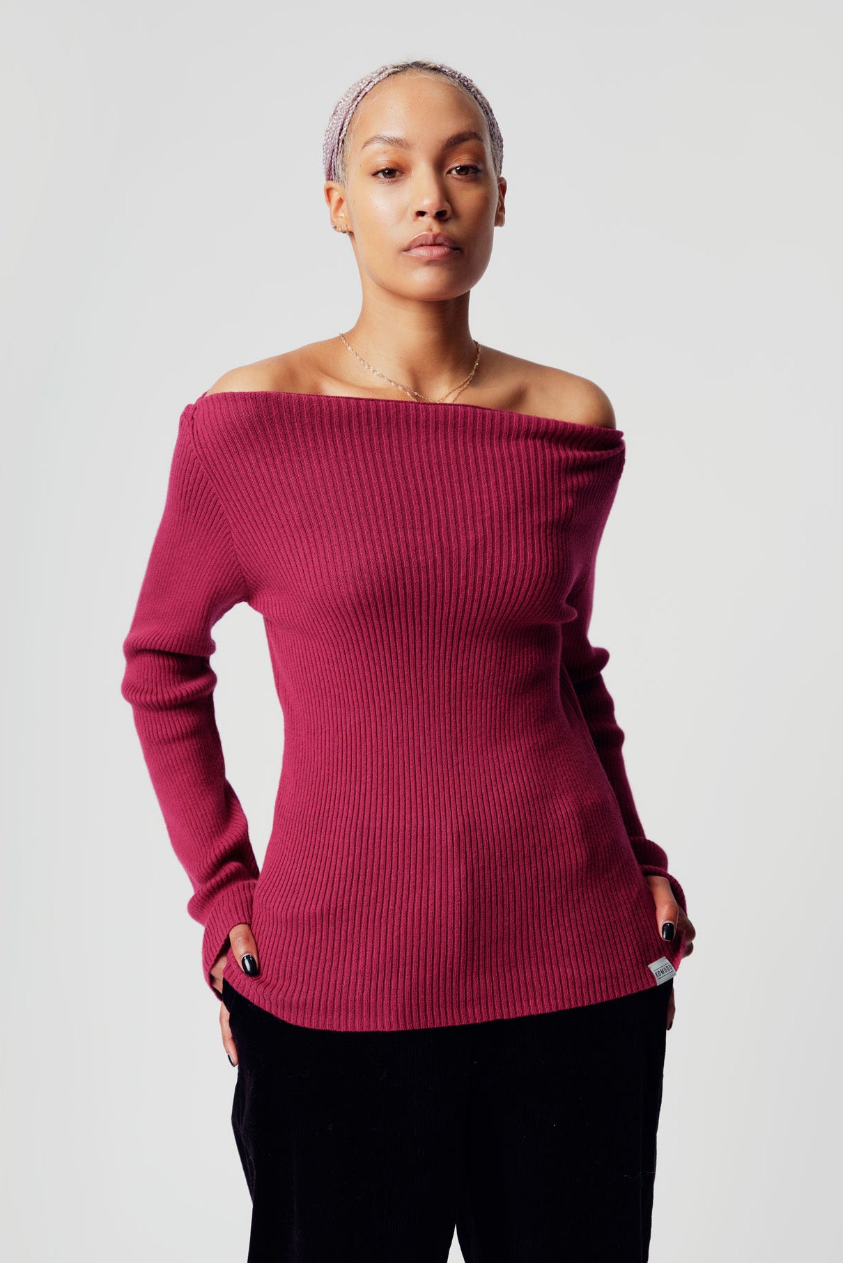 WASABI - GOTS Organic Cotton Cashmere Blend Top Cherry