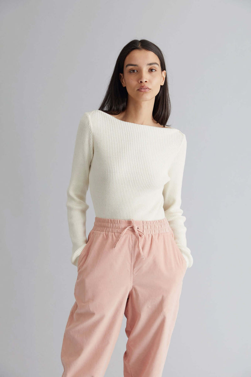 RAMA - Organic Needle Cord Trousers Pink