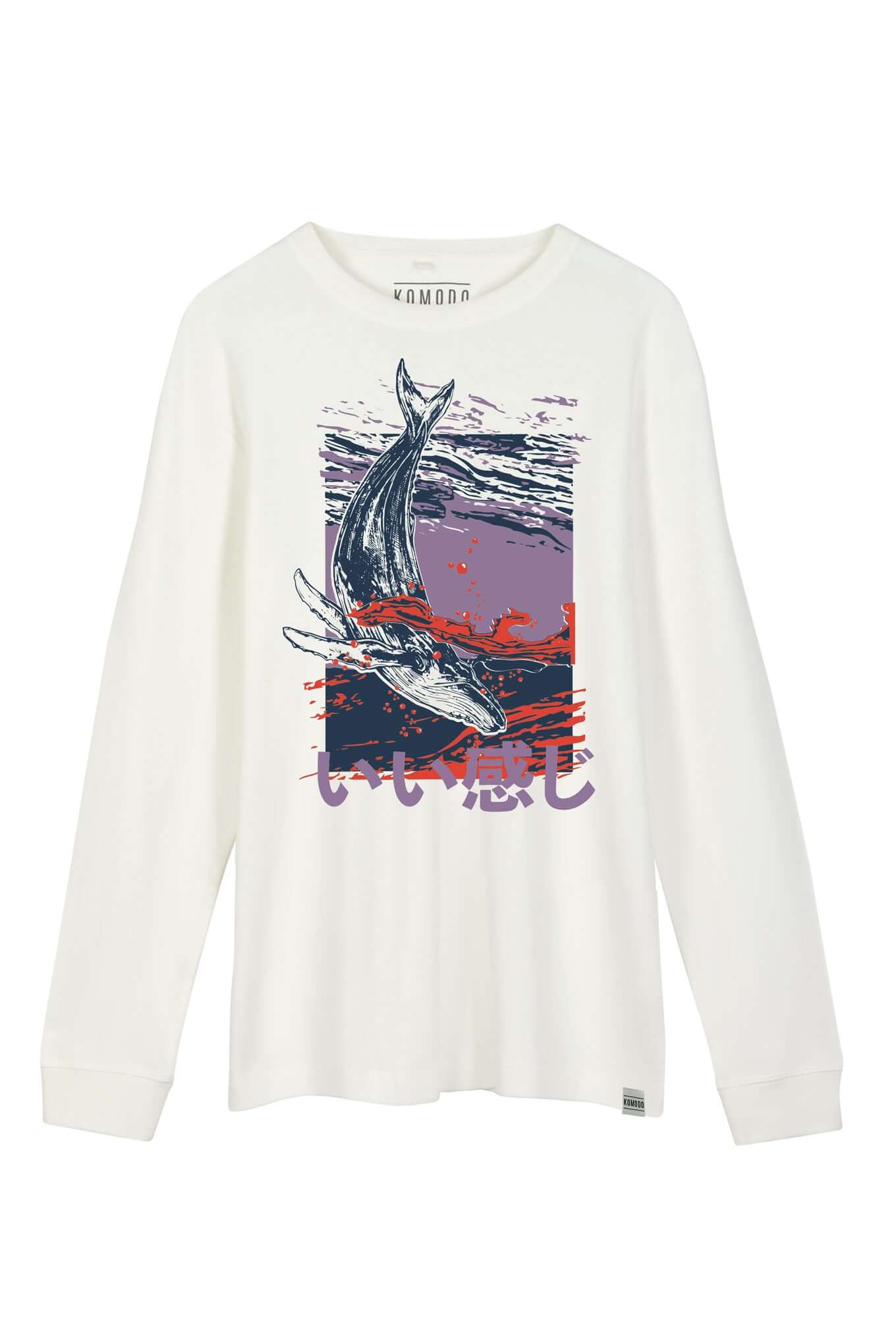 HAKON WHALE - Organic Cotton Tee Off White