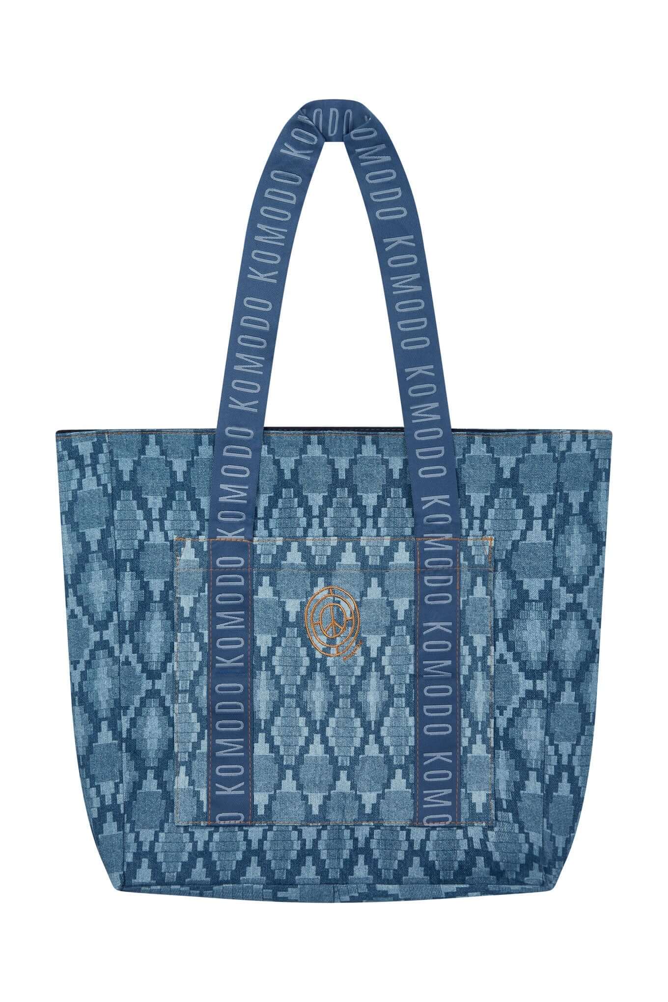 Bag - BELLROSE Printed Organic Denim Tote Bag