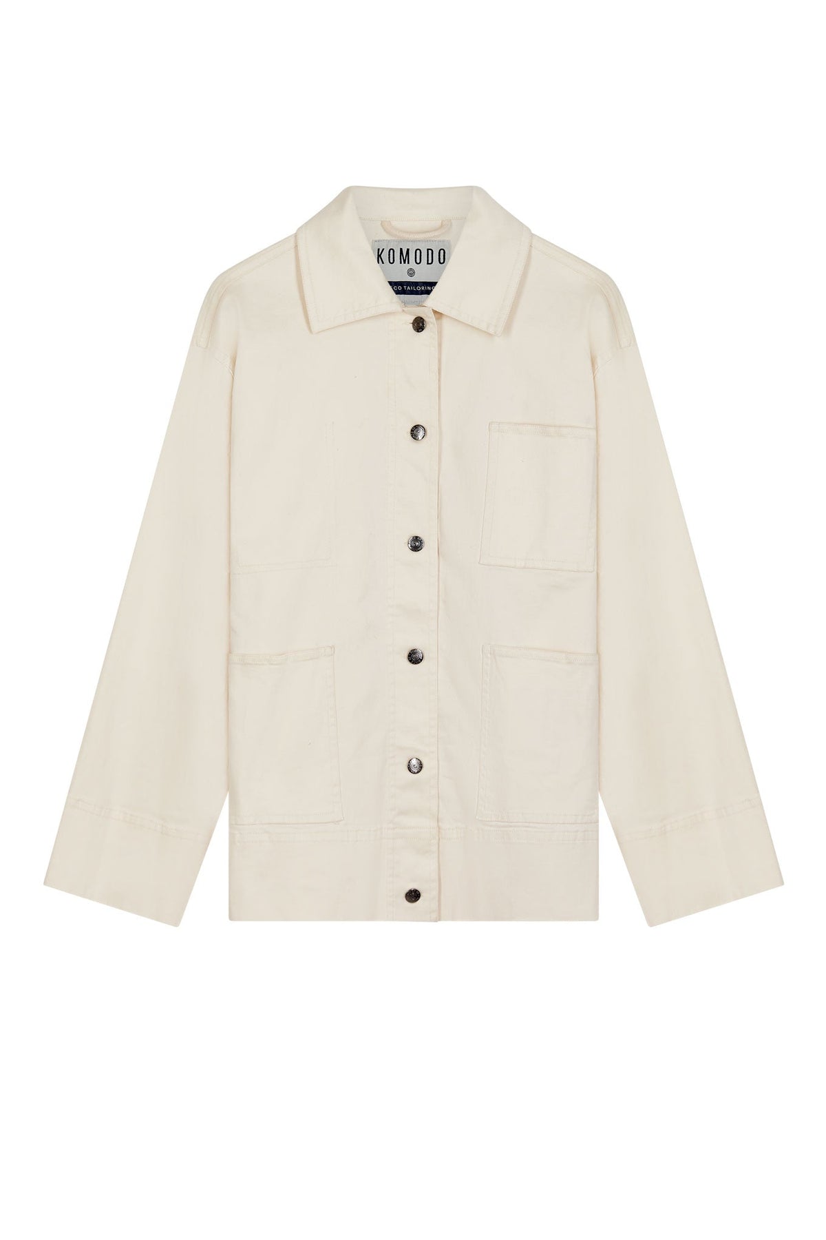 LARRY- Organic Cotton Jacket Off White - Komodo Fashion