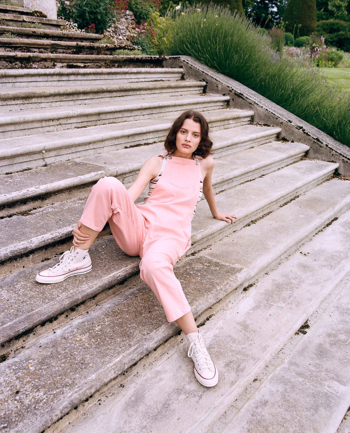 Dungarees - JOY Organic Cotton Dungarees True Pink