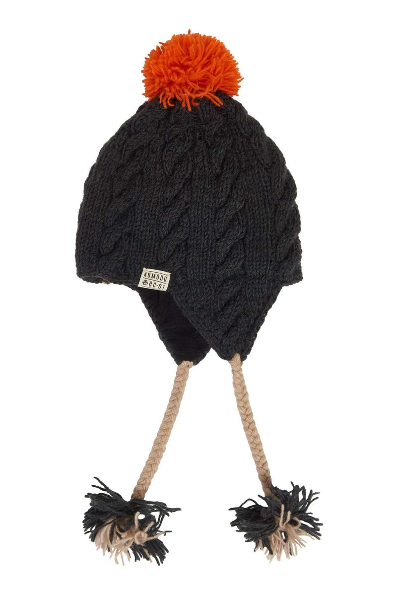 Hat - DASHER - Lambswool Pom Hat Black