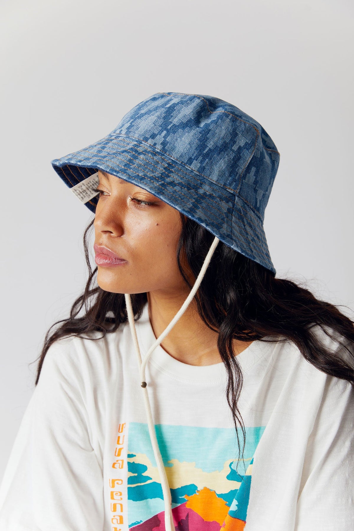 Hat - PETAL Reversable Organic Denim Bucket Hat