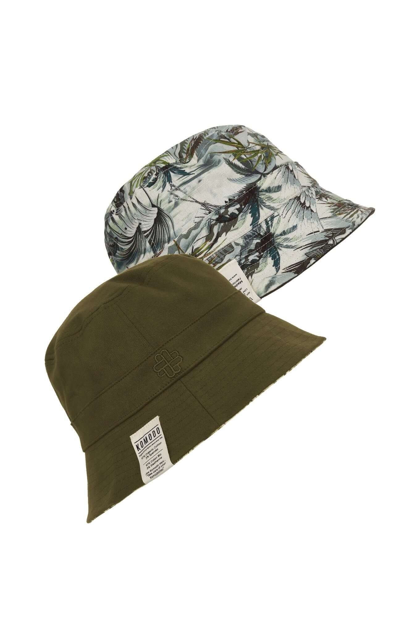 Hats - BUCKY REVERSIBLE UNISEX Hat Bali-Green