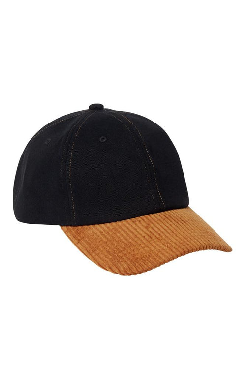 Hats - ROCKY UNISEX Corduroy Cap Black