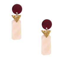 Jewellery - Ela Earrings Berry By Daughters Of The Ganges