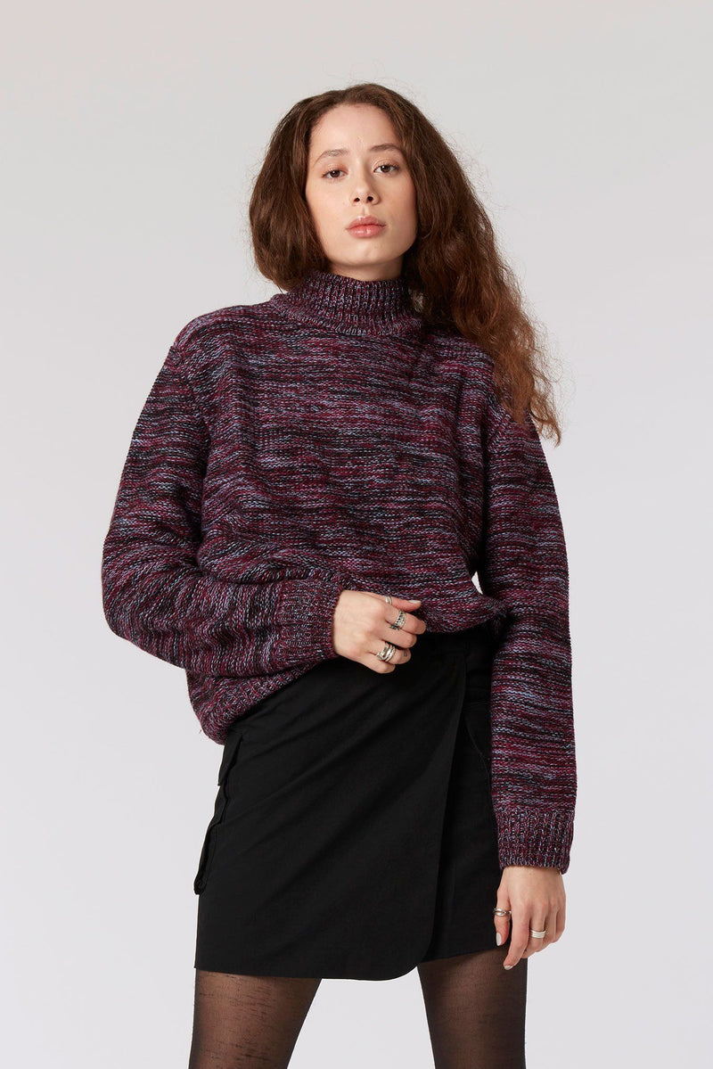 Jumper - AMANDA  - MERINO Jumper Berry