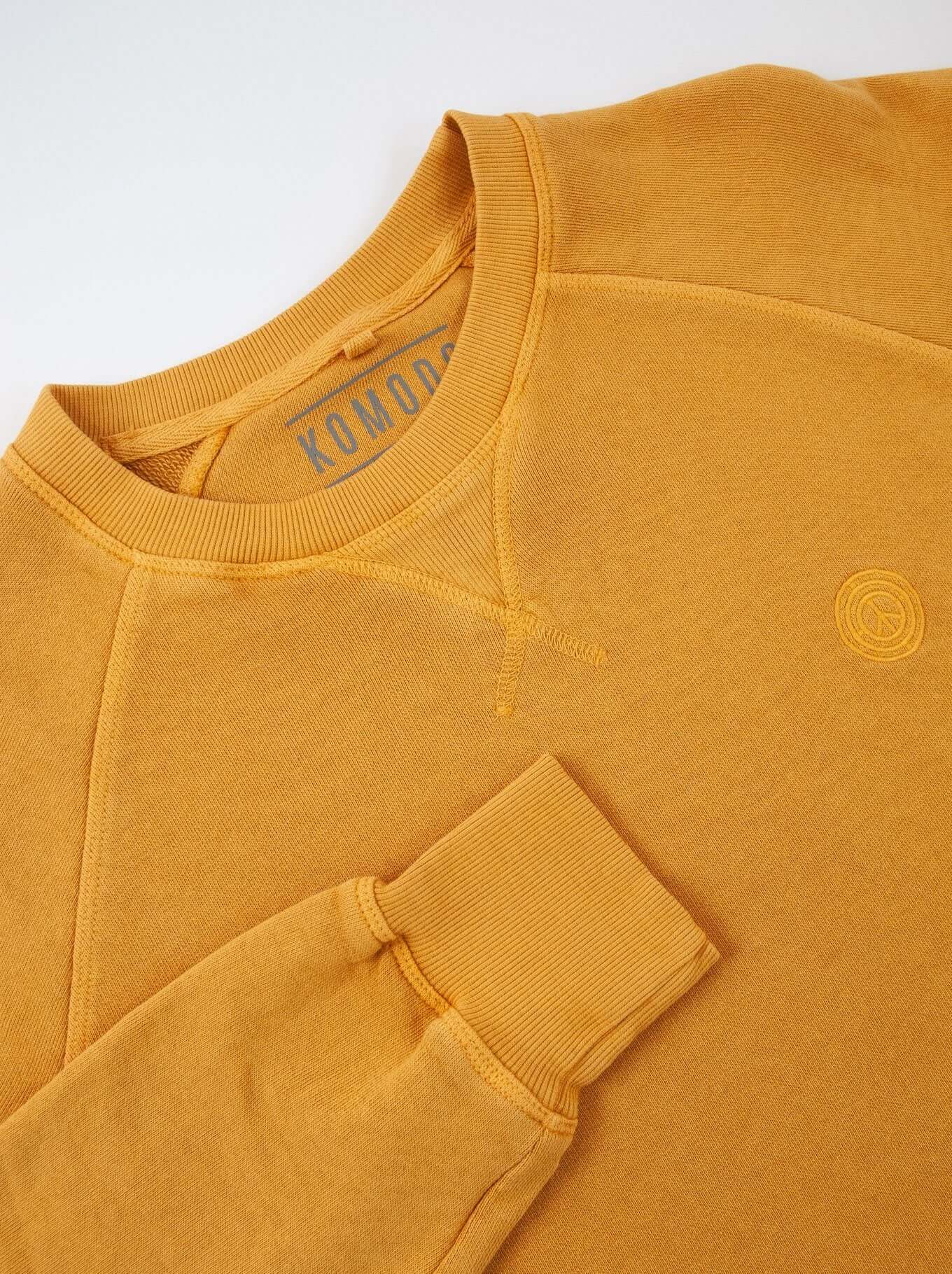 Jumper - ANTON - GOTS Organic Cotton Melange Crew Mustard