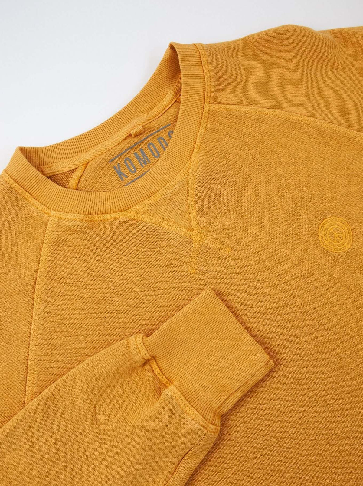 Jumper - ANTON - GOTS Organic Cotton Melange Crew Mustard