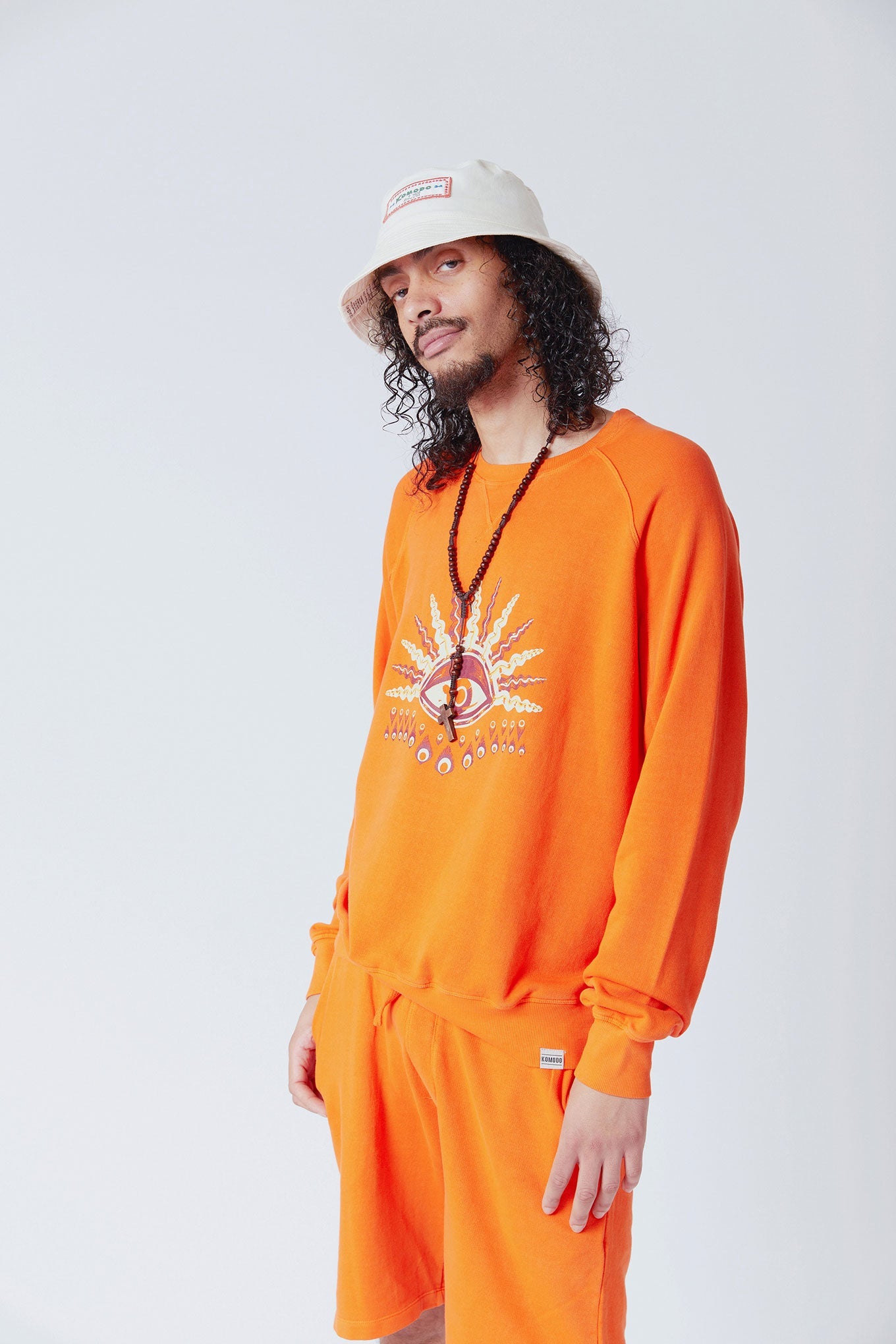 Jumper - KOMODO'S EYE - GOTS Organic Cotton Crewneck Orange