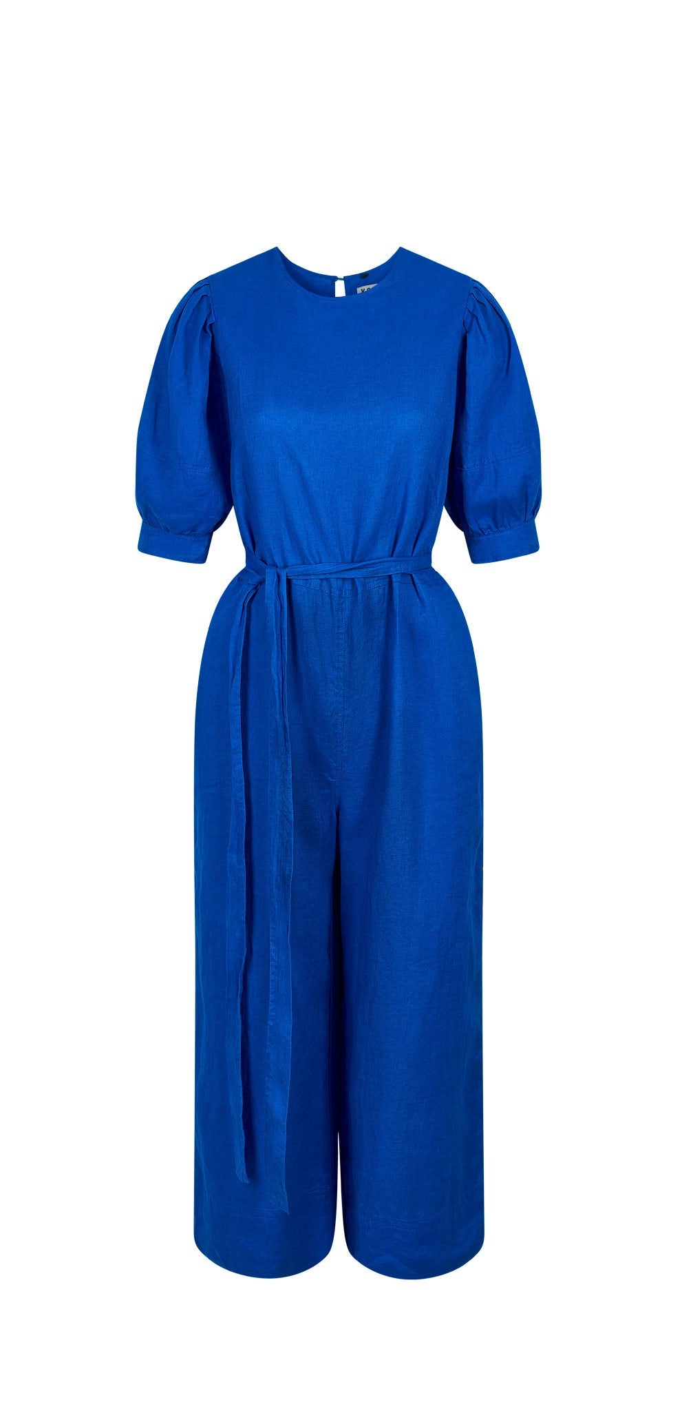 Jumpsuit - FAYE Organic Linen Jumpsuit Blue
