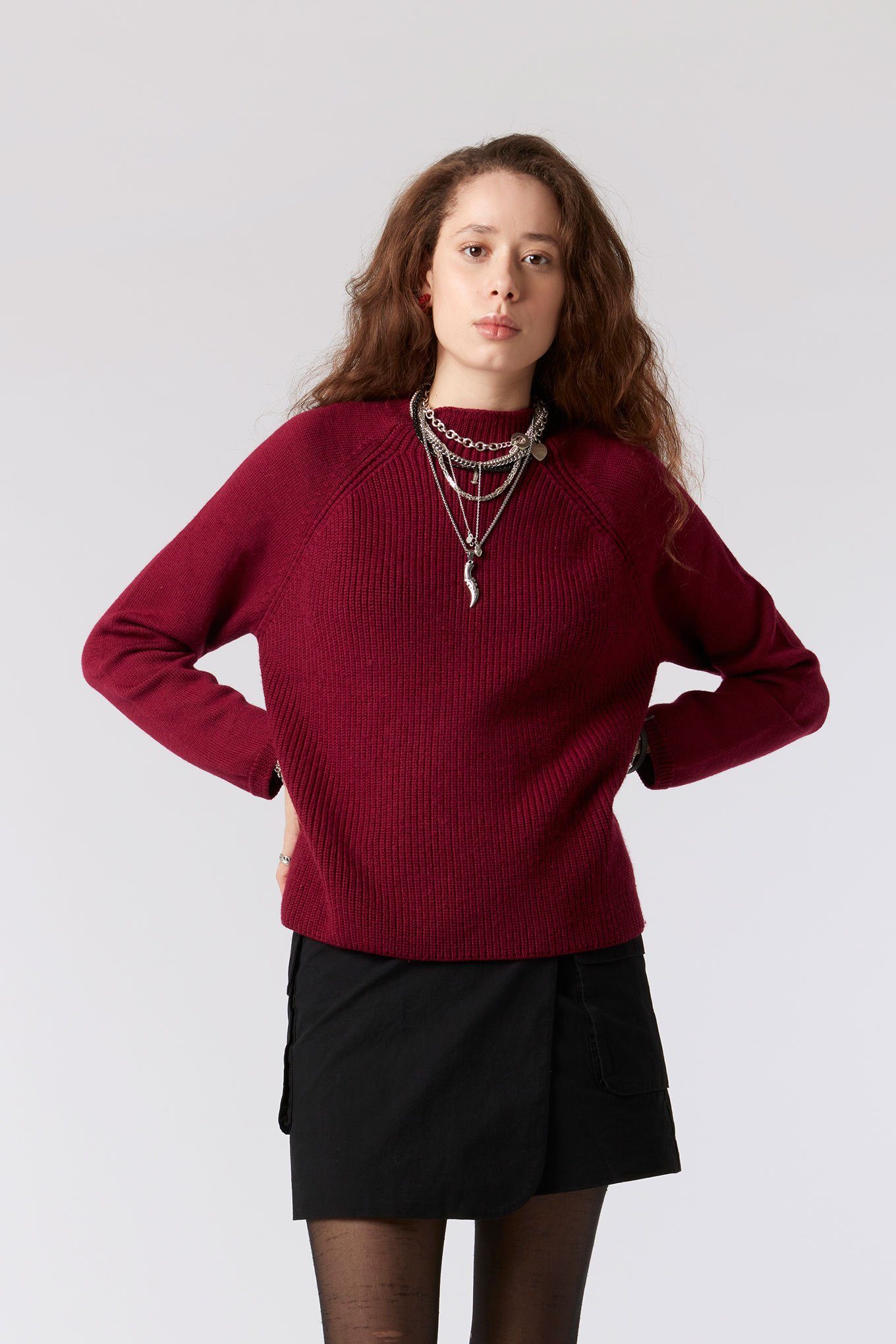 KATTY - Merino Jumper Berry