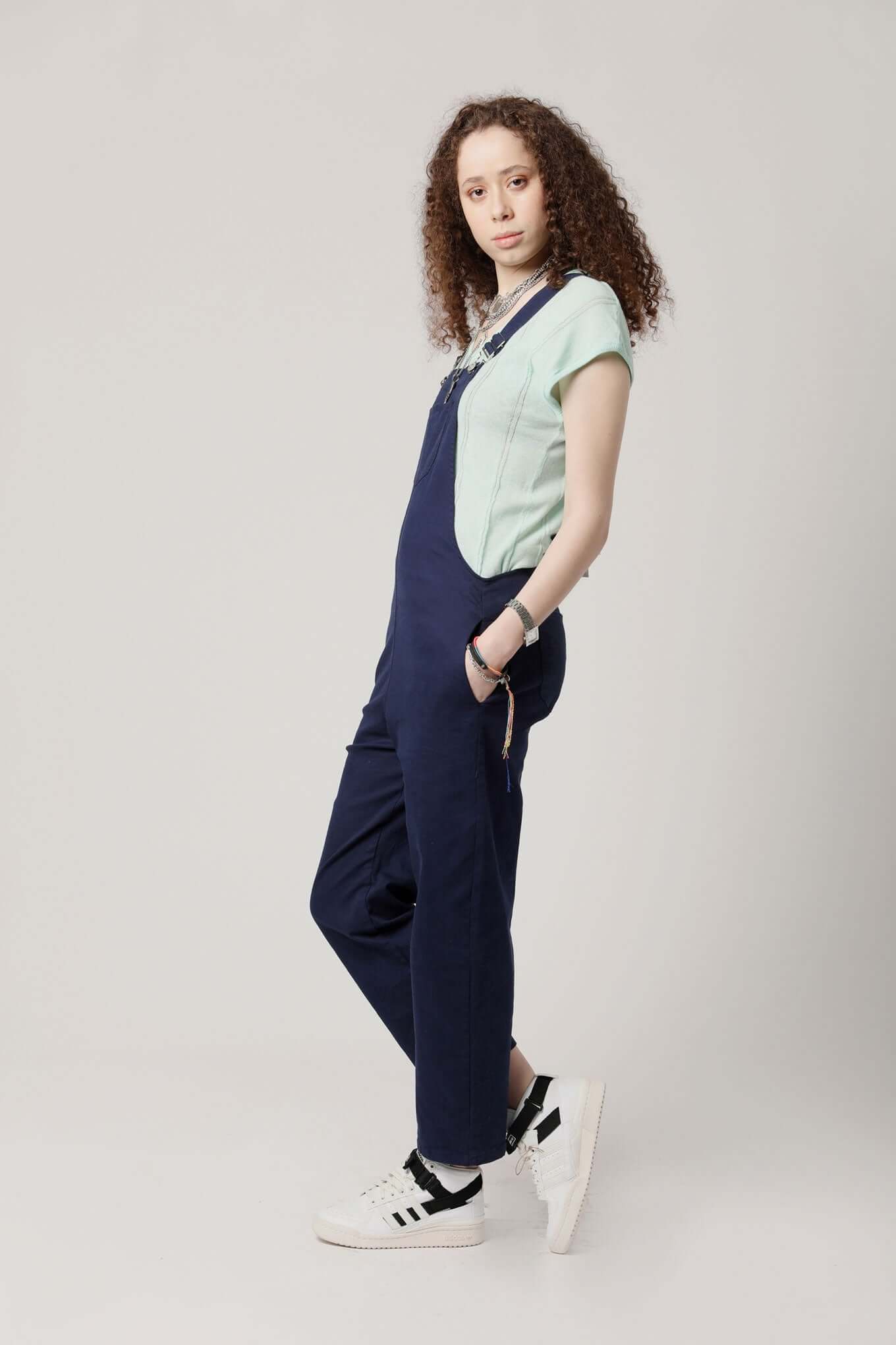 JOY Organic Cotton Dungarees Navy