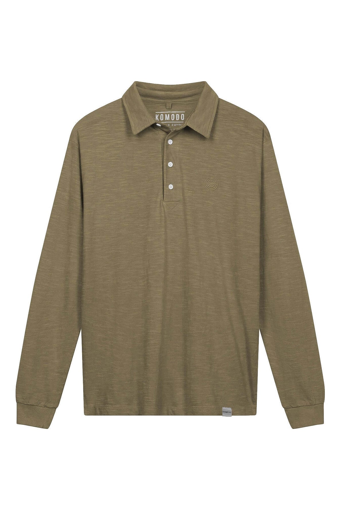 T-shirt - GENESIS - GOTS Organic Cotton Polo Top Moss Green