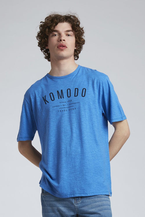 T-shirt - KIN Hemp Tee Cobalt Blue