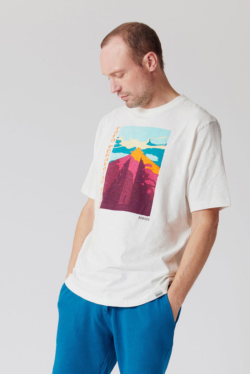 T-shirt - TEMPLE - GOTS Organic Cotton Tee Off-White