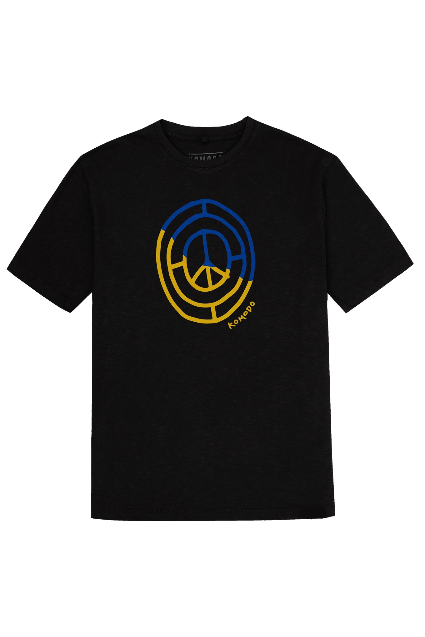 Top - PEACE 4 UKRAINE Organic Cotton Womens Tee - Black