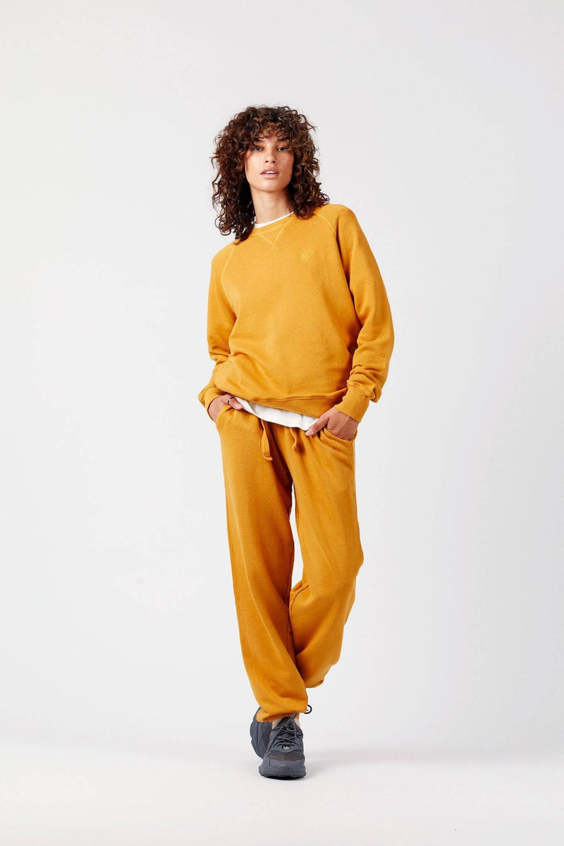 Trousers - EVIE - GOTS Organic Cotton Trackpants Mustard