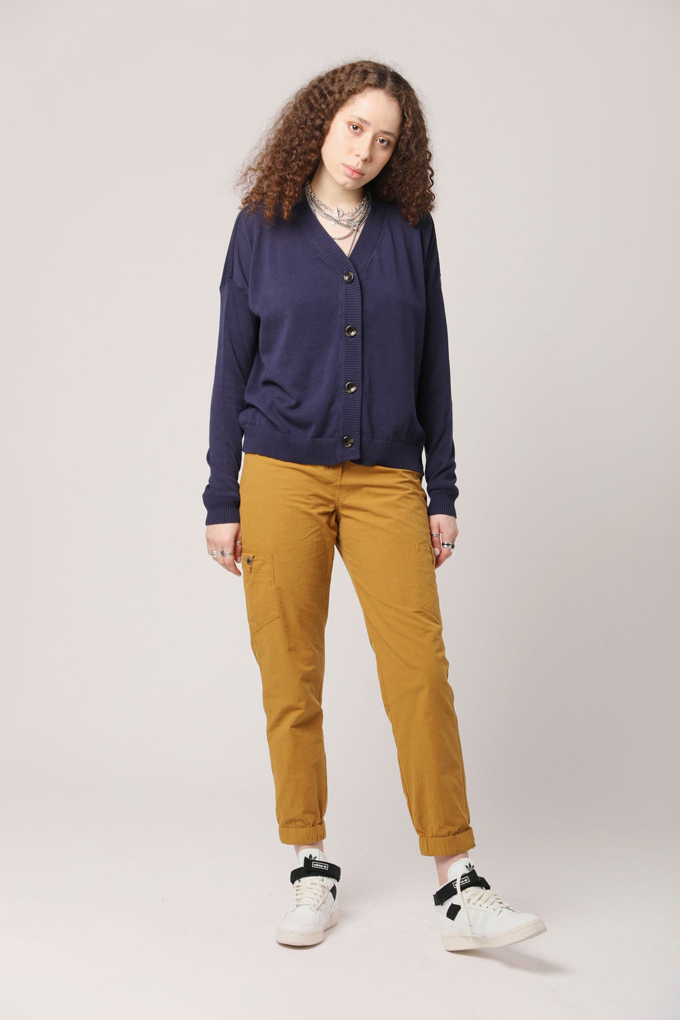 Trousers - FEATHER Organic Cotton Trousers Bronze Brown