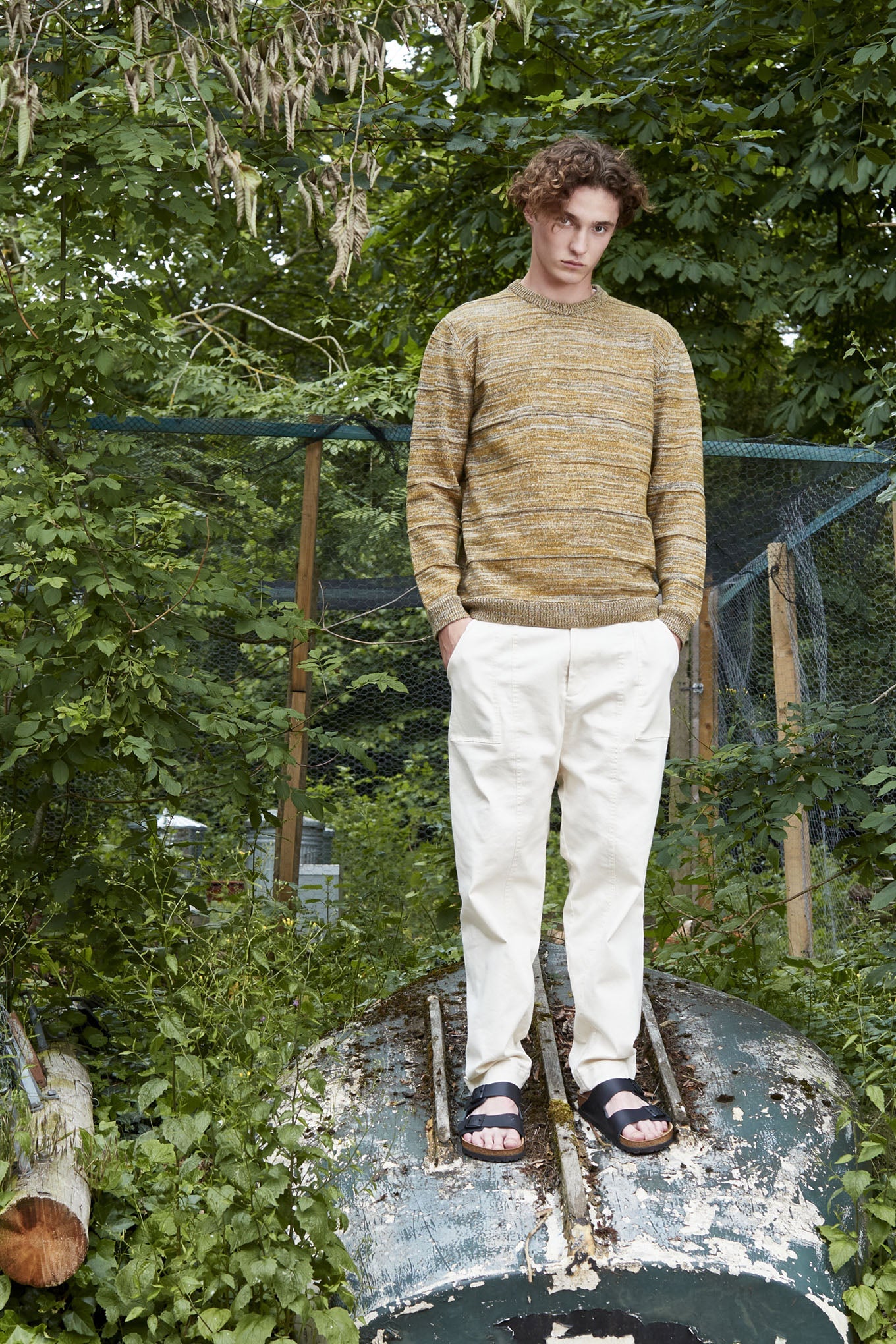 Trousers - NIZANA- Organic Cotton Trousers Off-White
