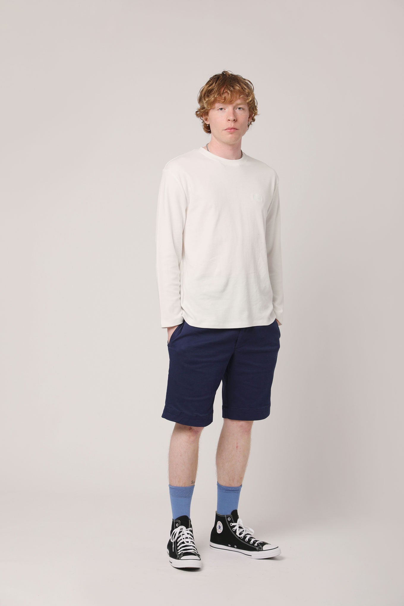 Trousers - PHLOX - Organic Cotton Short Navy